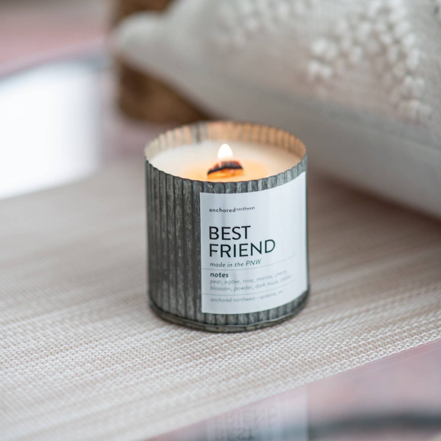 Date Night Rustic Vintage Farmhouse Wood Wick Candle