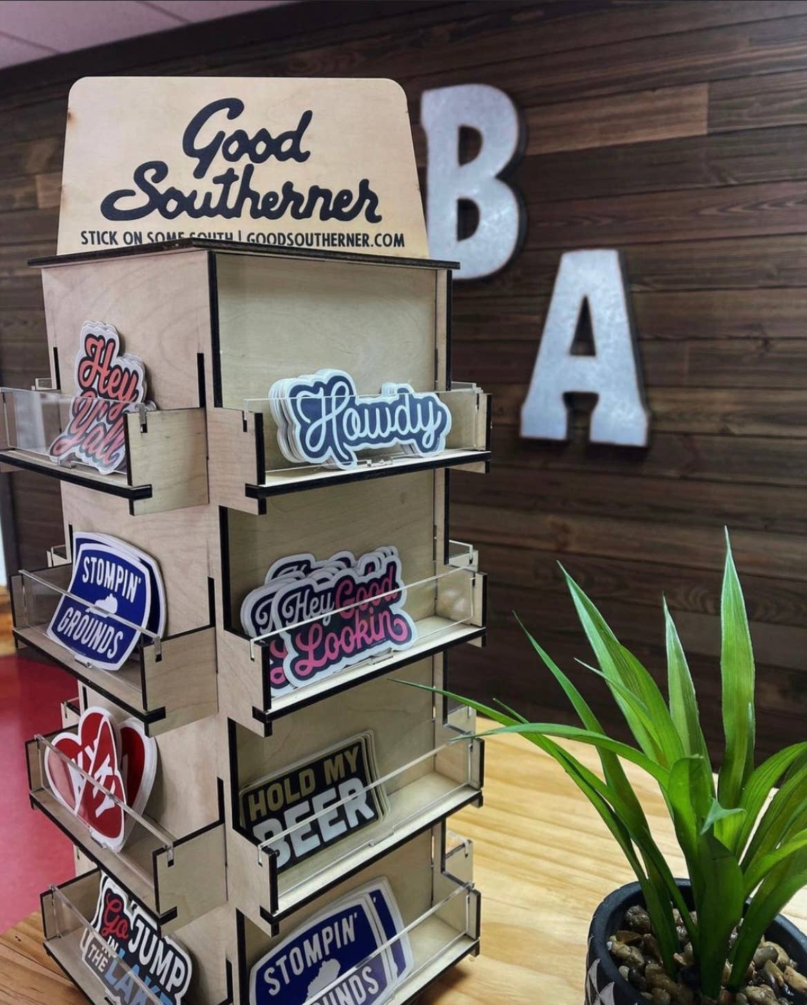 Rotating Sticker Stand Display Rack