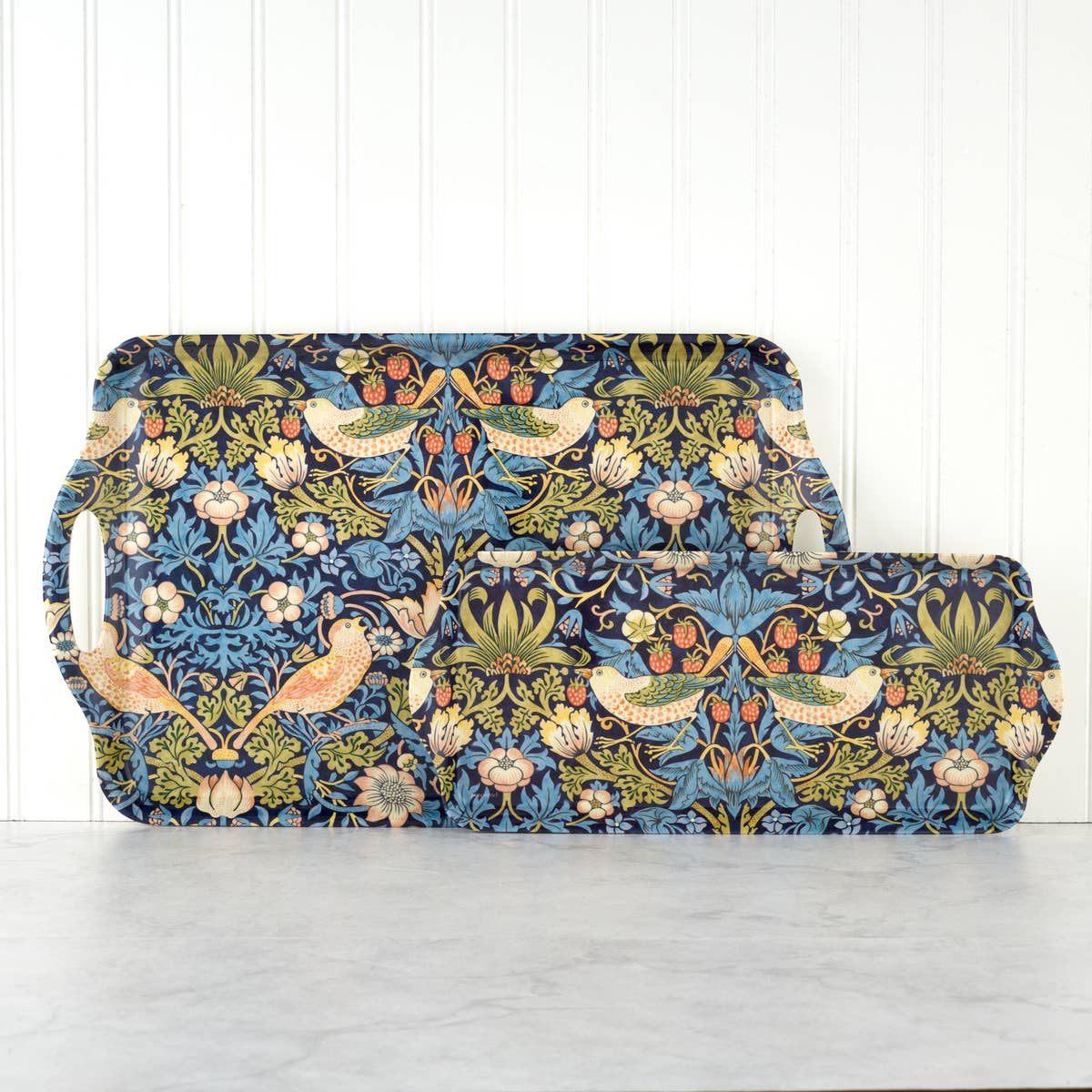 Strawberry Thief Blue by Morris & Co Melamine Sandwich Tray
