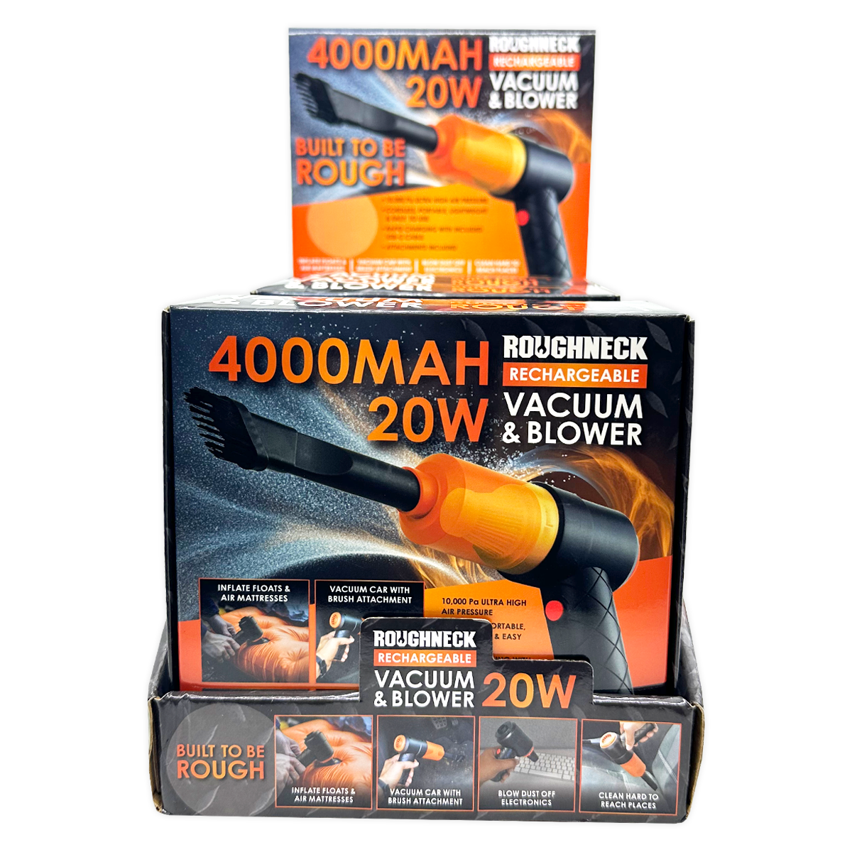 3-in-1 Rechargeable Portable Vacuum Blower Pump- 4/Display