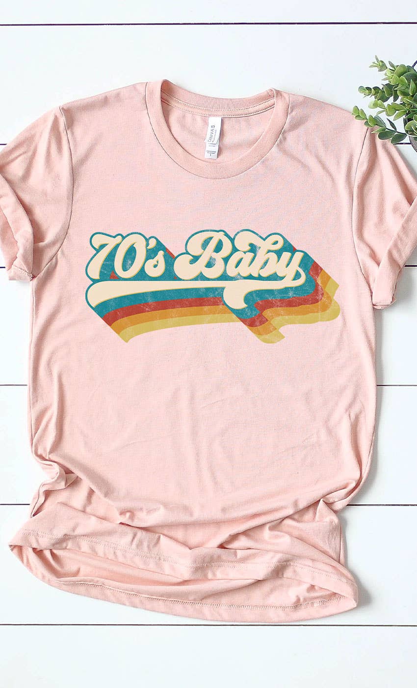 Retro 70s Baby Graphic Tee