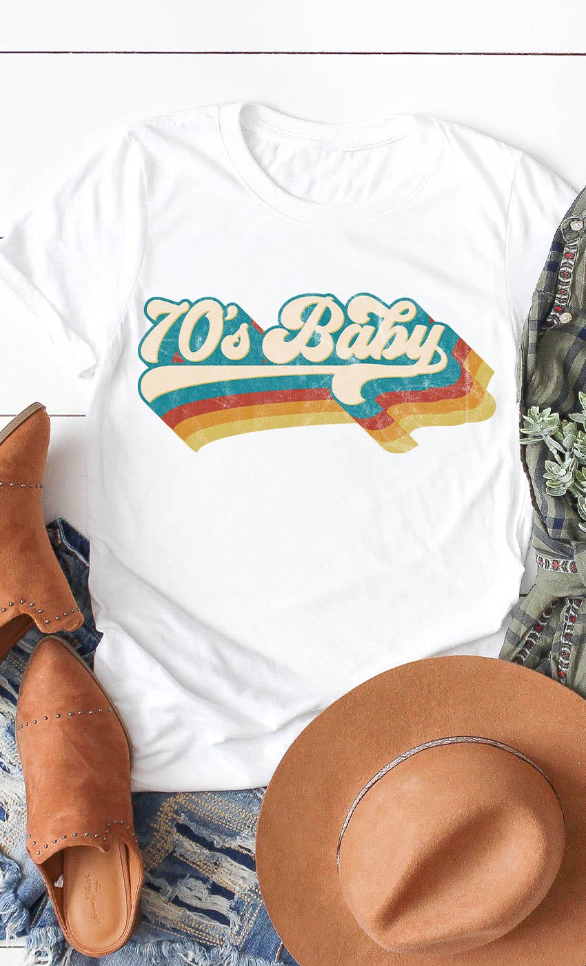 Retro 70s Baby Graphic Tee