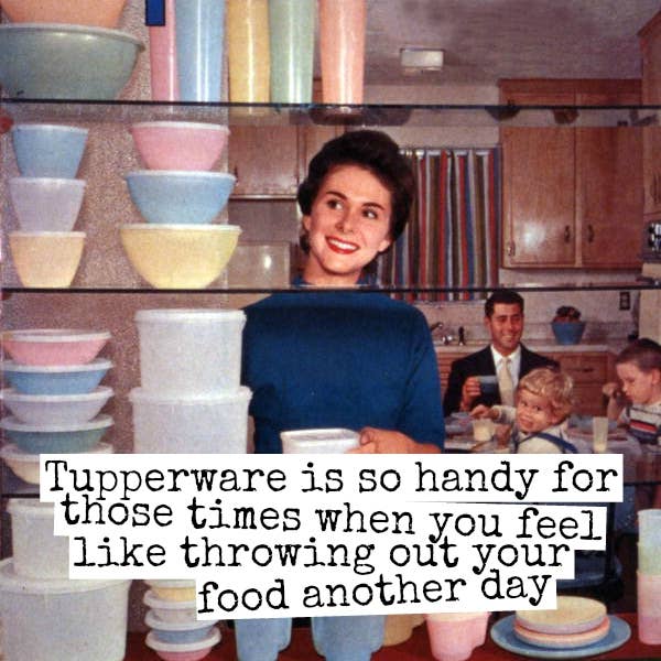 Fridge Magnet.  Tupperware Is So Handy...