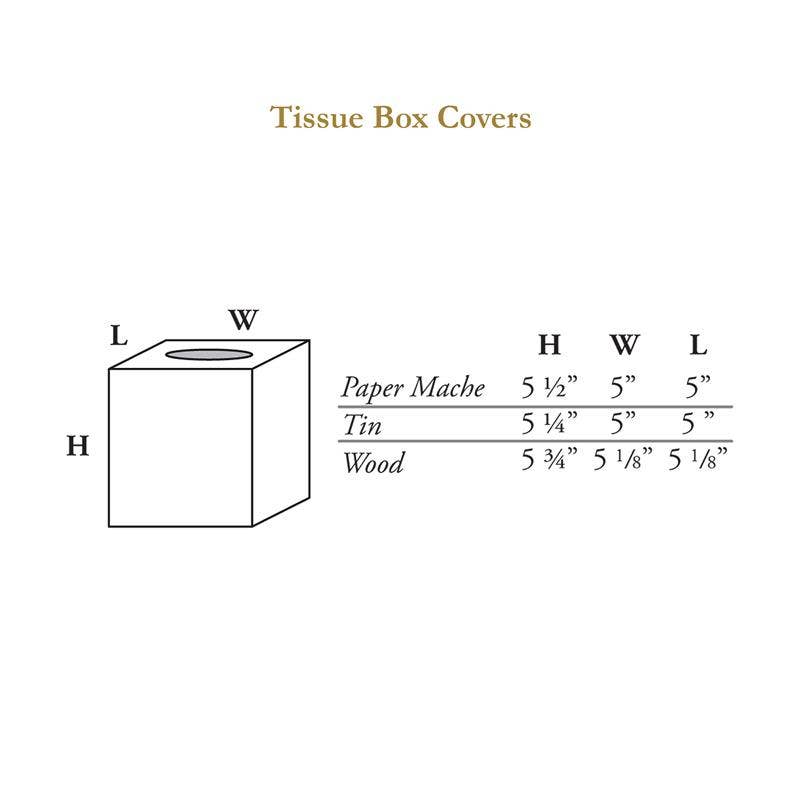 Blue Italian Toile Tissue Box Cover