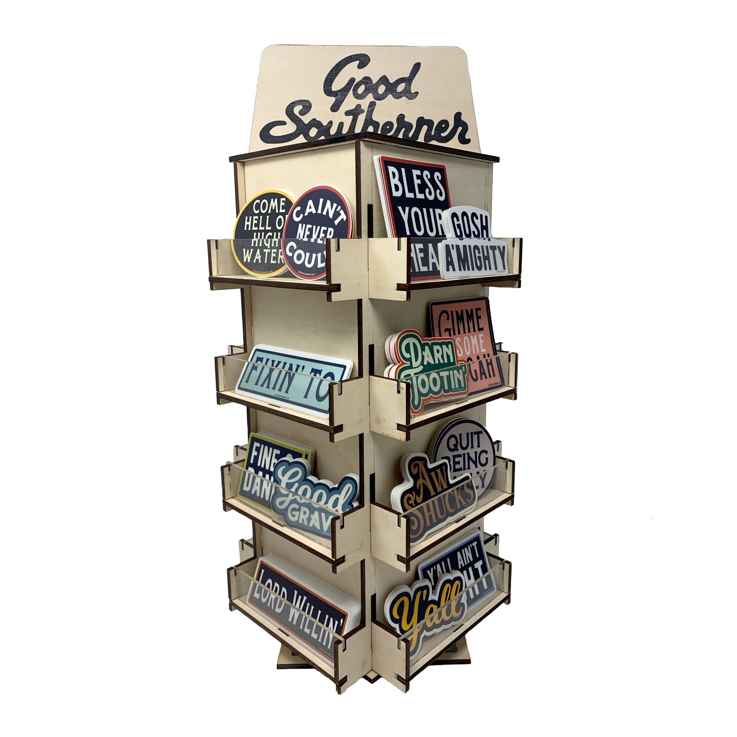 Rotating Sticker Stand Display Rack