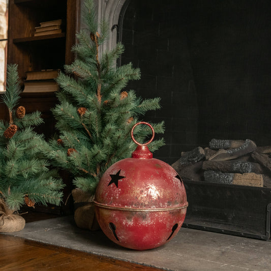 12" RED STAR SLEIGH BELL