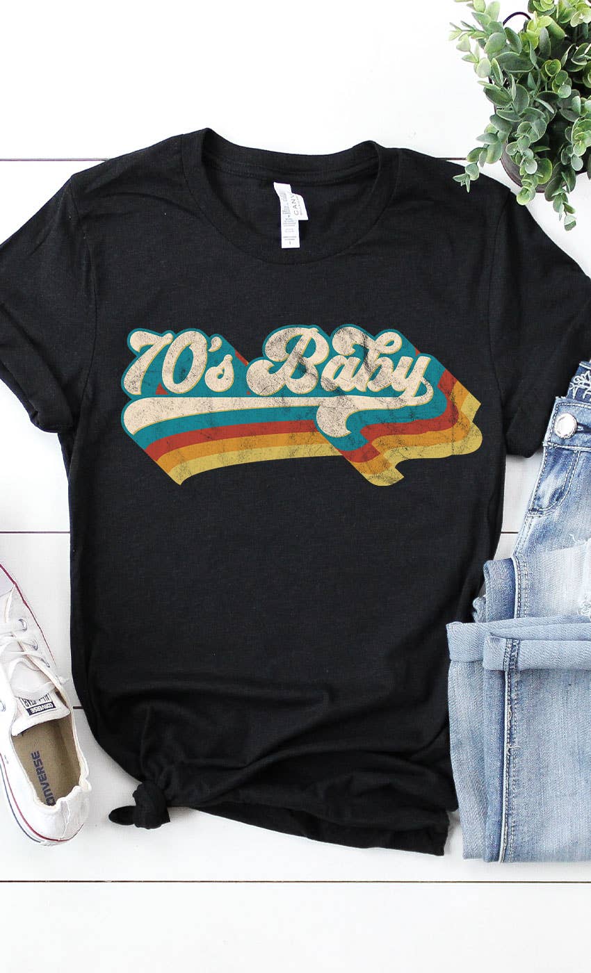 Retro 70s Baby Graphic Tee