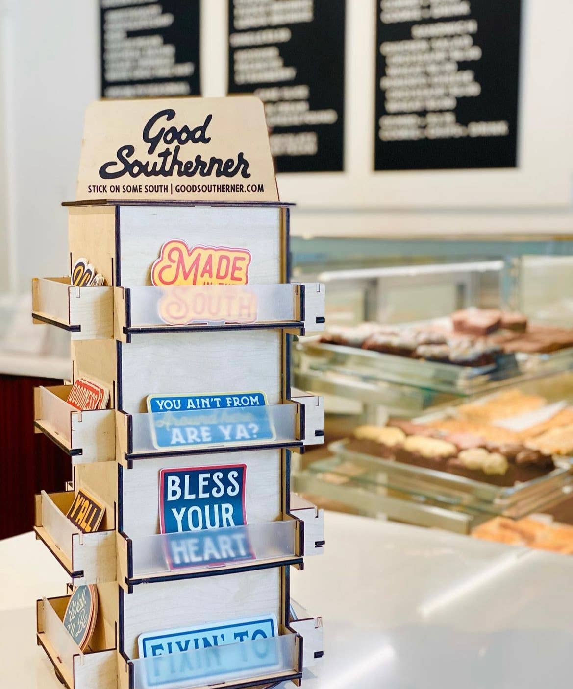 Rotating Sticker Stand Display Rack