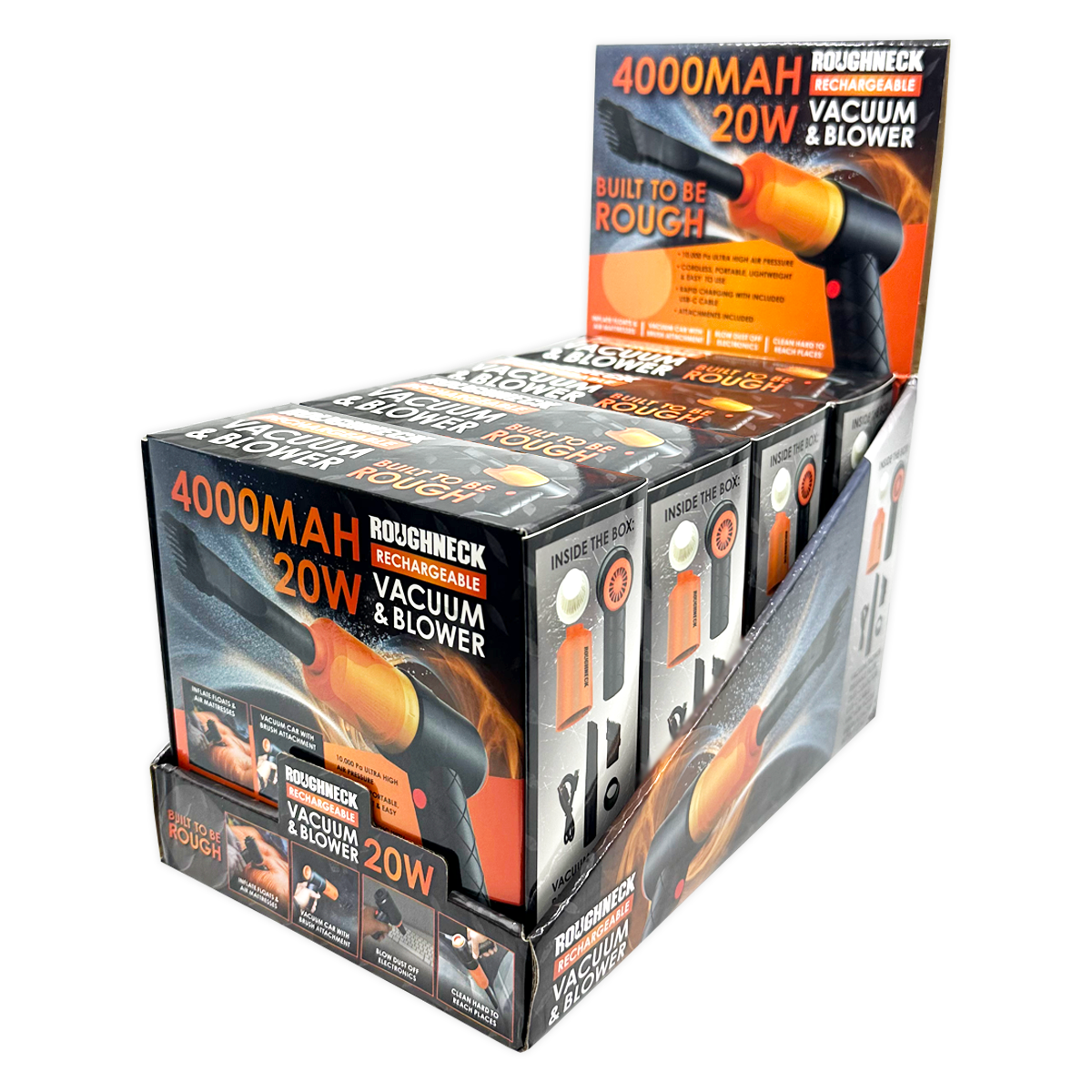 3-in-1 Rechargeable Portable Vacuum Blower Pump- 4/Display